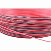 100m Cabo Flex. Automotivo 0.50mm Verm. e Preto - Cód.12546