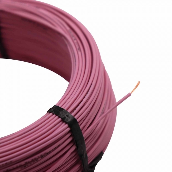 100m Cabo Flex. Automotivo 0.50mm Rosa - Cód.9258