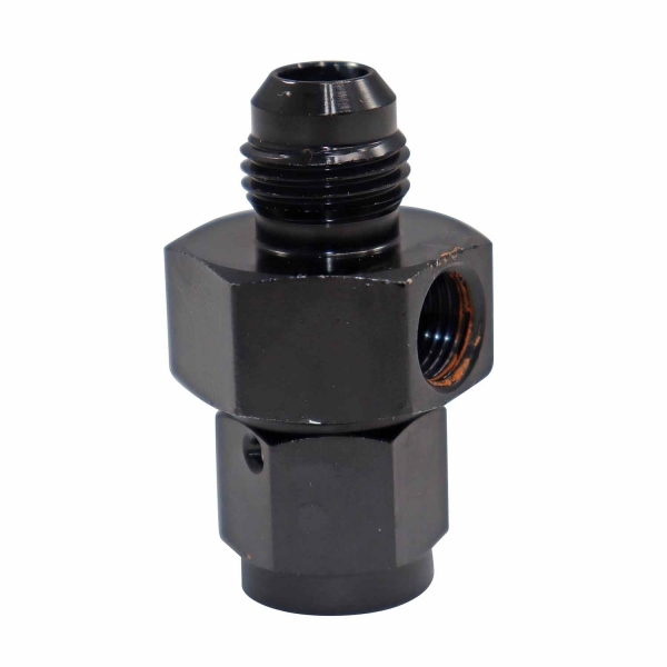 Adaptador 6AN x 6AN com Saída 1/8NPT All Black  - Cód.9454